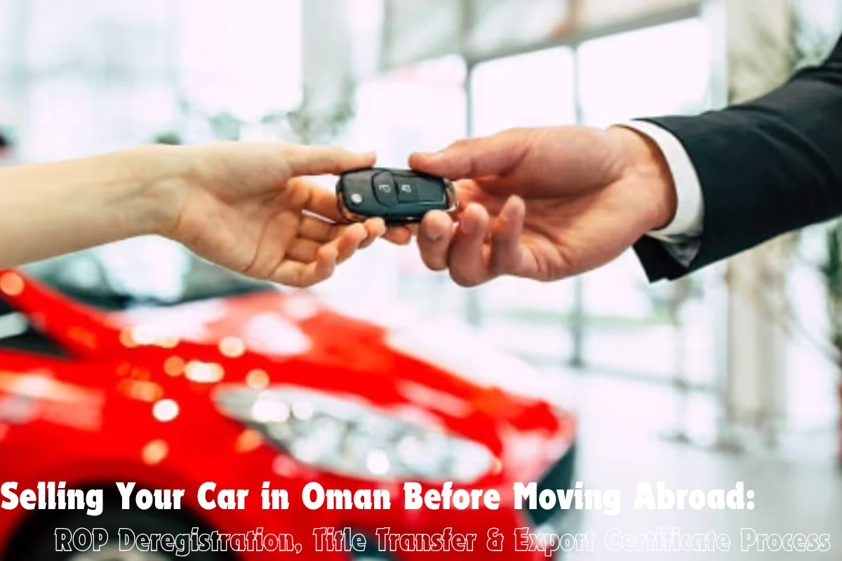 Selling Your Car in Oman Before Moving Abroad ROP Deregistration, Title Transfer & Export Certificate Process